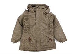 En Fant chocolate chip glitter winter jacket